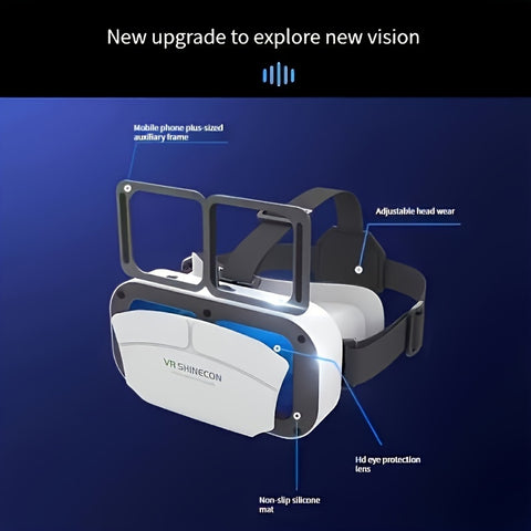 VR SHINECON G05A 3D VR Glasses Headset Virtual Reality Glasses For 4.7-6.0 Inches Android IOS Smart Phones Games 360 HD Movies