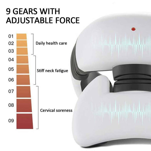 Smart Electric Pulse Back and Neck Massage 4 Heads