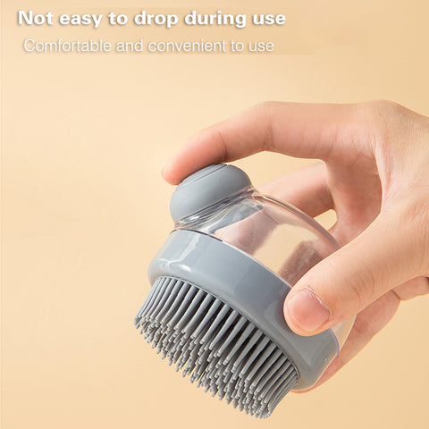 Shampoo Brush Bath Scalp Brush Massage Soft Brush Silicone Head Scrubber Scalp Scratcher Dandruff Silicone Body Scrubber Men Massage Combs