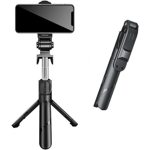 Multifunctional Selfie Stick Black Lightweight Portable Tripod