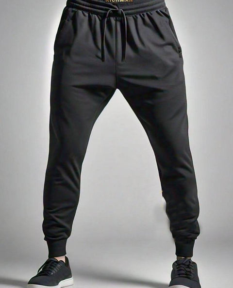 Men Cotton Printed Track Suit Black White Dove
