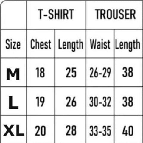 Men Cotton Printed Track Suit Black White Dove