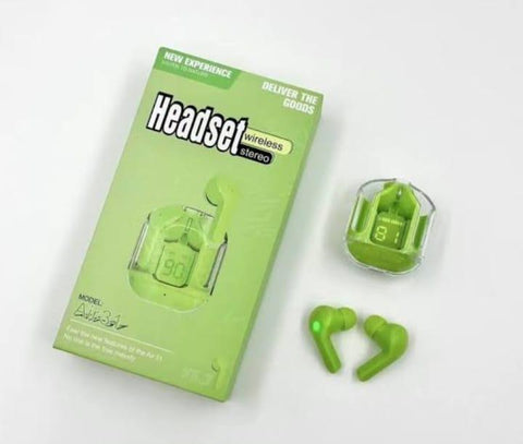 Wireless Bluetooth 5.3 Earbuds Green Active Noise Cancellation