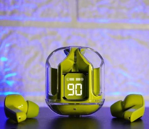 Wireless Bluetooth 5.3 Earbuds Green Active Noise Cancellation