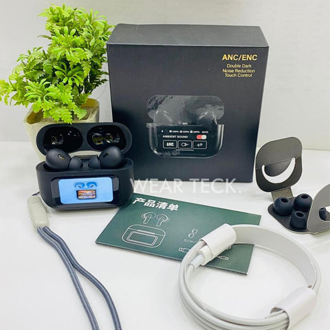 Black Airpods with ANC & Fast Charge