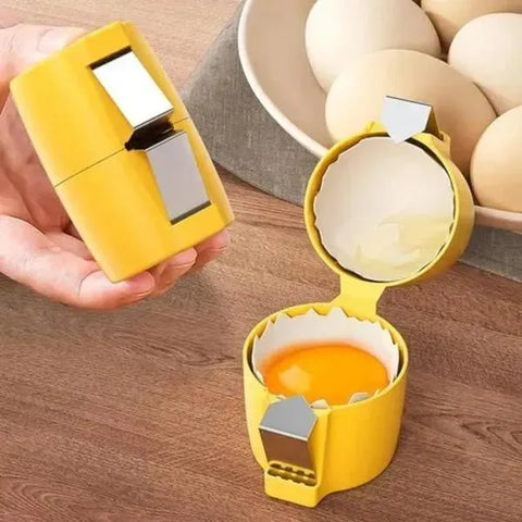 Yellow Egg Yolk Separator ABS Plastic Kitchen Tool