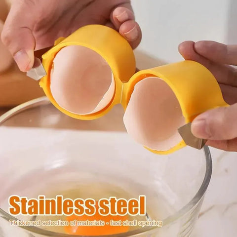 Yellow Egg Yolk Separator ABS Plastic Kitchen Tool