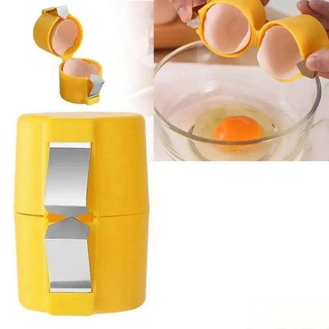 Yellow Egg Yolk Separator ABS Plastic Kitchen Tool