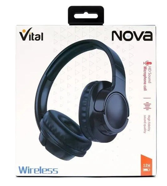Vital Nova Wireless Headphones – Bluetooth 5.1, HD Sound, 12H Playtime, Type-C Fast Charging
