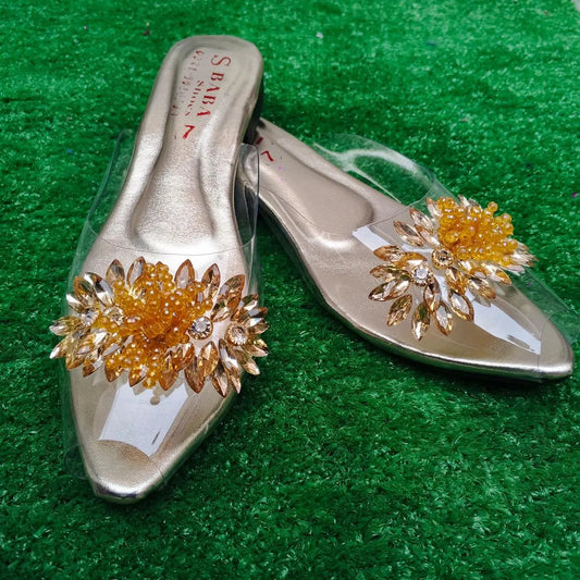 TRANSPARENT HALF SLIPPERS