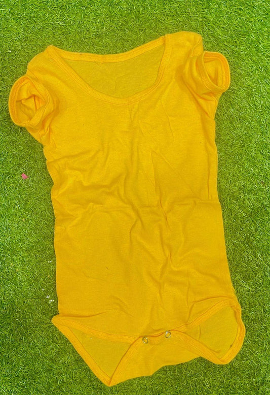 Baby Girl Cotton Plain Romper Set