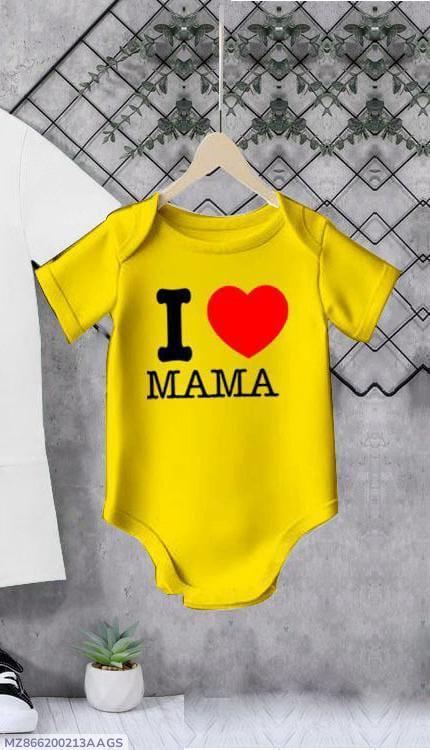 Baby Boy Jersey Printed Romper Set