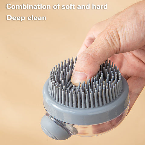 Shampoo Brush Bath Scalp Brush Massage Soft Brush Silicone Head Scrubber Scalp Scratcher Dandruff Silicone Body Scrubber Men Massage Combs