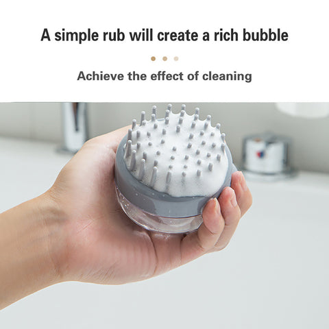Shampoo Brush Bath Scalp Brush Massage Soft Brush Silicone Head Scrubber Scalp Scratcher Dandruff Silicone Body Scrubber Men Massage Combs